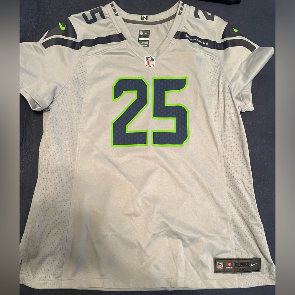 Seattle Seahawks Sherman jersey.
